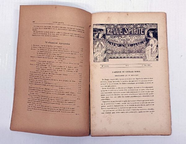La Revue Spirite. Journal d'tudes psychologiques et spiritualisme exprimental.  - Asta Libri, manoscritti e riviste [ASTA A TEMPO] - Associazione Nazionale - Case d'Asta italiane