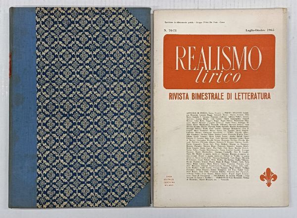 Realt, (poi) Realismo lirico. Rivista bimestrale di letteratura.  - Asta Libri, manoscritti e riviste [ASTA A TEMPO] - Associazione Nazionale - Case d'Asta italiane