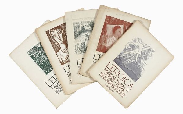 ETTORE COZZANI : Lotto composto di 37 numeri de L'Eroica. Rassegna italiana di Ettore Cozzani.  - Asta Libri, manoscritti e riviste [ASTA A TEMPO] - Associazione Nazionale - Case d'Asta italiane