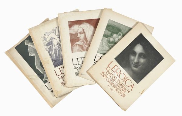 ETTORE COZZANI : Lotto composto di 39 numeri de L'Eroica. Rassegna italiana di Ettore Cozzani.  - Asta Libri, manoscritti e riviste [ASTA A TEMPO] - Associazione Nazionale - Case d'Asta italiane