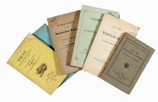 Lotto di 50 opere in lingua francese.  - Asta Libri, manoscritti e riviste [ASTA A TEMPO] - Associazione Nazionale - Case d'Asta italiane