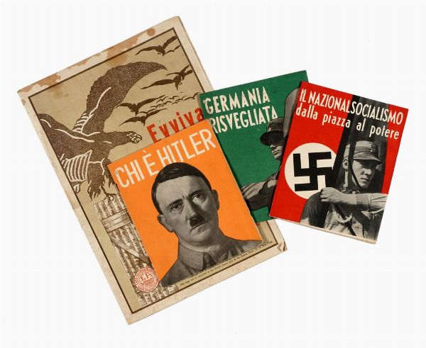 Raccolta di 27 tra volantini, manifesti e opuscoli propaganda fascista e antifascista.  - Asta Libri, manoscritti e riviste [ASTA A TEMPO] - Associazione Nazionale - Case d'Asta italiane