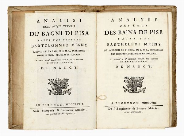 MATTEO BIFFI TOLOMEI : Confronto della ricchezza dei paesi che godono libert nel commercio del frumento con [...] la Toscana...  - Asta Libri, manoscritti e riviste [ASTA A TEMPO] - Associazione Nazionale - Case d'Asta italiane
