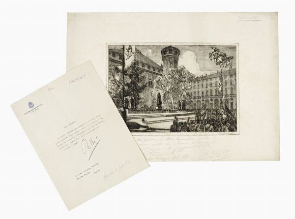 ITALO BALBO : Lettera dattiloscritta con firma autografa.  - Asta Libri, manoscritti e riviste [ASTA A TEMPO] - Associazione Nazionale - Case d'Asta italiane