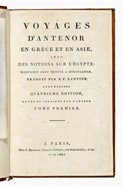 HENRY (DE) LA BEDOYERE : Voyage en Savoie et dans le midi de la France, en 1084.  - Asta Libri, manoscritti e riviste [ASTA A TEMPO] - Associazione Nazionale - Case d'Asta italiane