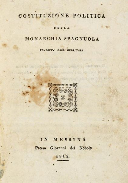 LUIGI MARTORELLI : Della monarchia. Trattato filosofico-politico in cui si dimostra, ch'essa  la forma di governo la pi utile all'umana societ.  - Asta Libri, manoscritti e riviste [ASTA A TEMPO] - Associazione Nazionale - Case d'Asta italiane