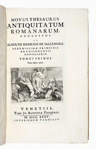 ALBERT HENRI (DE) SALLENGRE - Novus thesaurus antiquitatum romanarum... Tomus primus (-tertius).