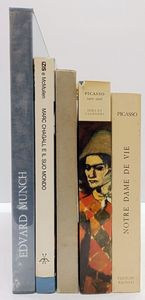 Lotto di 5 opere su Picasso, Munch e Chagall.  - Asta Libri, manoscritti e riviste [ASTA A TEMPO] - Associazione Nazionale - Case d'Asta italiane