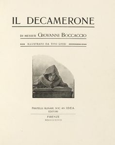 GIOVANNI BOCCACCIO - Il decamerone [...] illustrato da Tito Lessi.