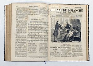 Journal du Dimanche. Littrature, Histoire, Voyages, Musique.  - Asta Libri, manoscritti e riviste [ASTA A TEMPO] - Associazione Nazionale - Case d'Asta italiane