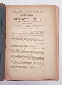 Bullettino della Societ Dantesca Italiana. Rassegna critica degli studi danteschi diretta da Michele Barbi.  - Asta Libri, manoscritti e riviste [ASTA A TEMPO] - Associazione Nazionale - Case d'Asta italiane
