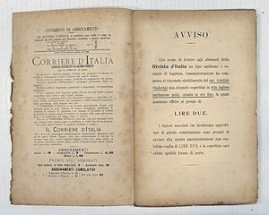 Rivista d'Italia.  - Asta Libri, manoscritti e riviste [ASTA A TEMPO] - Associazione Nazionale - Case d'Asta italiane