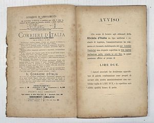 Rivista d'Italia.  - Asta Libri, manoscritti e riviste [ASTA A TEMPO] - Associazione Nazionale - Case d'Asta italiane