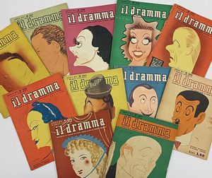 Il Dramma. Quindicinale di commedie di grande interesse diretto da Lucio Ridenti.  - Asta Libri, manoscritti e riviste [ASTA A TEMPO] - Associazione Nazionale - Case d'Asta italiane