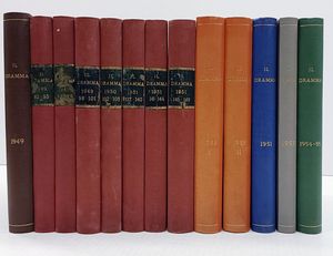 Il Dramma. Quindicinale di commedie di grande interesse diretto da Lucio Ridenti.  - Asta Libri, manoscritti e riviste [ASTA A TEMPO] - Associazione Nazionale - Case d'Asta italiane