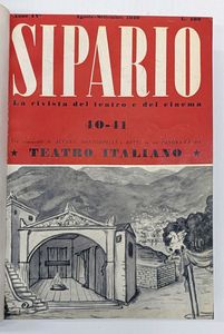 Sipario. Rassegna mensile dello spettacolo.  - Asta Libri, manoscritti e riviste [ASTA A TEMPO] - Associazione Nazionale - Case d'Asta italiane