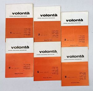 Volont. Rivista mensile del movimento anarchico italiano.  - Asta Libri, manoscritti e riviste [ASTA A TEMPO] - Associazione Nazionale - Case d'Asta italiane