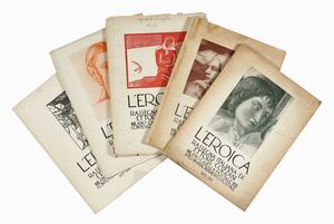 ETTORE COZZANI - Lotto composto di 17 numeri de L'Eroica. Rassegna italiana di Ettore Cozzani.