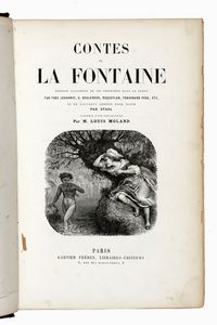 JEAN (DE) LA FONTAINE - Contes [...] avec illustrations de Fragonard, reimpression de l'dition de Didot, 1795... Tome premier (-second).