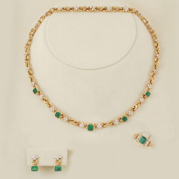 PARURE, SMERALDI COLOMBIA  - Asta Speciale Gioielli - Associazione Nazionale - Case d'Asta italiane