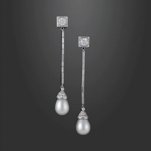 ORECCHINI, PERLE NATURALI  - Asta Speciale Gioielli - Associazione Nazionale - Case d'Asta italiane