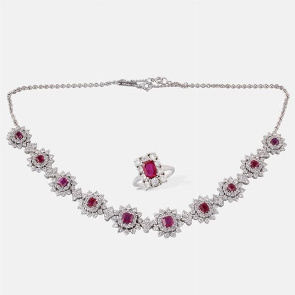 COLLANA E ANELLO  - Asta Speciale Gioielli - Associazione Nazionale - Case d'Asta italiane