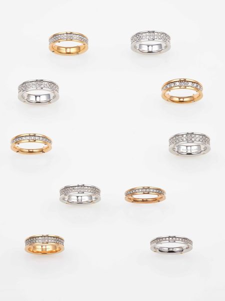 Modello Aeternitas. Lotto composto da dieci anelli con diamanti  - Asta Gioielli Contemporanei - Associazione Nazionale - Case d'Asta italiane