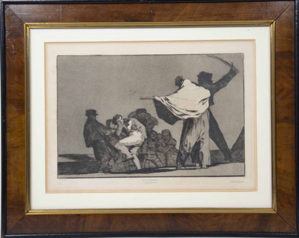 Francisco Jos Goya y Lucientes 1746-1828 Dai Proverbios...Quattro incisioni entro eleganti cornici  - Asta Libri Antichi e Rari. Incisioni - Associazione Nazionale - Case d'Asta italiane