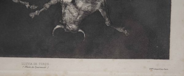 Francisco Jos Goya y Lucientes 1746-1828 Dai Proverbios...Quattro incisioni entro eleganti cornici  - Asta Libri Antichi e Rari. Incisioni - Associazione Nazionale - Case d'Asta italiane