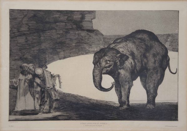 Francisco Jos Goya y Lucientes 1746-1828 Dai Proverbios...Quattro incisioni entro eleganti cornici  - Asta Libri Antichi e Rari. Incisioni - Associazione Nazionale - Case d'Asta italiane