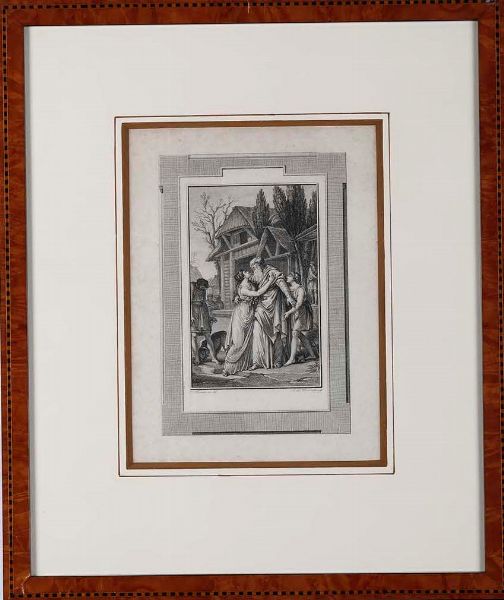 Charles Monnet : Acquaforte, cm 19 x 25 Le Mire Noel, 1798  - Asta Libri Antichi e Rari. Incisioni - Associazione Nazionale - Case d'Asta italiane