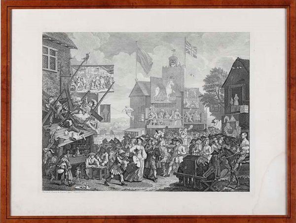 WILLIAM HOGARTH : Coppia di acqueforti originali, firmate in lastra Don Chisciotte curato nella locanda, 1726 - Don Chisciotte e il cavaliere della rocca, 1726  - Asta Libri Antichi e Rari. Incisioni - Associazione Nazionale - Case d'Asta italiane