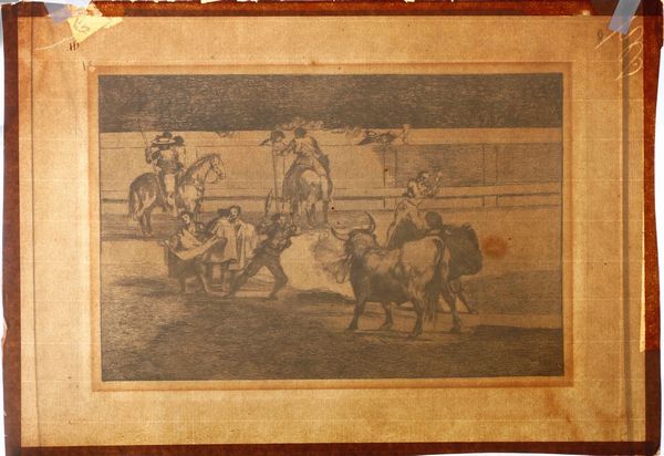 Francisco Goya : Francisco Goya (Fuendetodos 1746 - Bordeaux 1828) Banderillas de fuego  - Asta Libri Antichi e Rari. Incisioni - Associazione Nazionale - Case d'Asta italiane