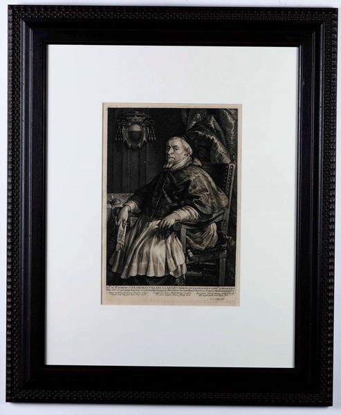 Pieter Van Schuppen : Pieter Van Schuppen (da Pietr Paul Rubens) Ritratto di Francesco Villani (1632 circa)  - Asta Libri Antichi e Rari. Incisioni - Associazione Nazionale - Case d'Asta italiane