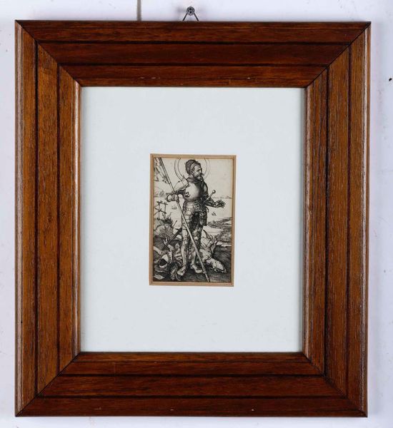 Albrecht Dürer, copia da : Albrecht Drer (copia da). San Giorgio a piedi... secolo XIX  - Asta Libri Antichi e Rari. Incisioni - Associazione Nazionale - Case d'Asta italiane