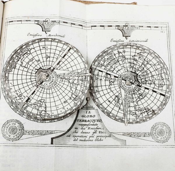 Vincenzo Maria Coronelli : Coronelli, Vincenzo Maria Epitome cosmografica o compendiosa introduttione all'Astronomia,Geografia, & Idrografia per l'uso dilucidatione e fabbrica delle Sfere,Globi, Planisferi, Astrolabi...Colonia, Ad istanza di Andrea Poletti in Venetia, 1693.  - Asta Libri Antichi e Rari. Incisioni - Associazione Nazionale - Case d'Asta italiane