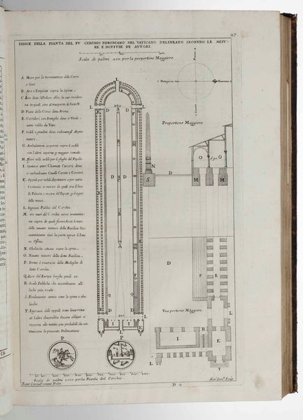 Carlo Fontana : Templum Vaticanum et ipsius origo cum aedificiis maxim conspicuis antiquits, & recns ibidem constitutis; editum ab equite Carolo Fontana ... opus in septem libros distributum...Romae, nella Stamparia di Gio Francesco Buagni, 1694.  - Asta Libri Antichi e Rari. Incisioni - Associazione Nazionale - Case d'Asta italiane