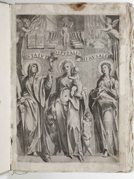 Sovrano militare ordine ospedaliero di San Giovanni di Gerusalemme di Rodi e di Malta Statuta hospitalis Hierusalem	<BR>Romae : ex typographia Titi & Pauli de Dianis, 1588  - Asta Libri Antichi e Rari. Incisioni - Associazione Nazionale - Case d'Asta italiane