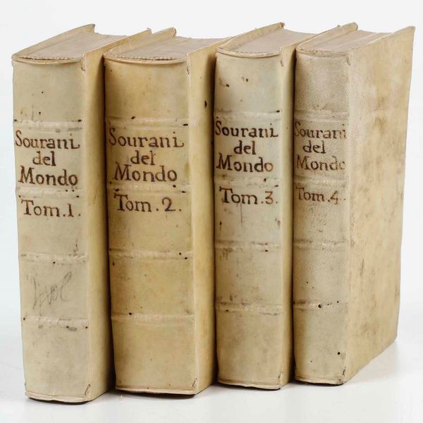 Rilegatura alle Armi - Autori Vari : Li sovrani del mondo. Opera che da notizia della genealogia delle loro famiglie...In Venezia, per Sebastian Coleti e Gio. Malachin, 1720. 4 tomi  - Asta Libri Antichi e Rari. Incisioni - Associazione Nazionale - Case d'Asta italiane