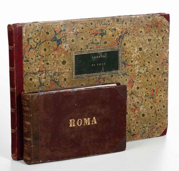 Vedute della citt� di Roma Raccolta di vedute antiche e moderne della citta di Roma e sue vicinanze, in Roma, presso Agapito Franzetti, secolo XIX  - Asta Libri Antichi e Rari. Incisioni - Associazione Nazionale - Case d'Asta italiane