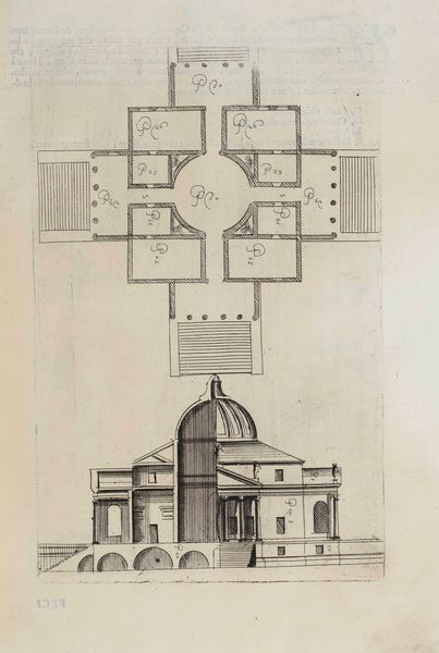 Palladio, Andrea : L'Architettura d'Andrea Palladio diviso in quattro libri...Con l'aggiunta del Quinto libro, che tratta delle antichita di Roma dell'autore medemo non pi veduto... In Venezia, per Domenico Lovisa, 1711.  - Asta Libri Antichi e Rari. Incisioni - Associazione Nazionale - Case d'Asta italiane