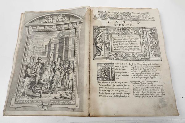 Torquato Tasso : La Gerusalemme liberata con le figure di Bernardo Castello, Genova, Giuseppe Pavoni, 1617  - Asta Libri Antichi e Rari. Incisioni - Associazione Nazionale - Case d'Asta italiane