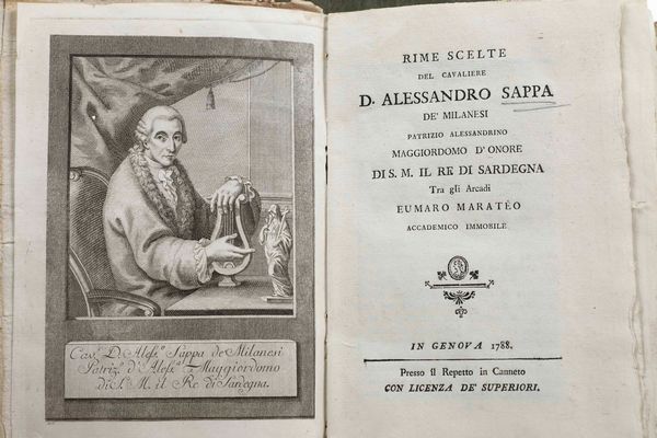 GUGLIELMO DELLA VALLE : Esame ragionato dei diritti delluomo ossia confutazione dello Spedalieri, Torino, dalla Stamperia Davico e Picco, 1799.  - Asta Libri Antichi e Rari. Incisioni - Associazione Nazionale - Case d'Asta italiane