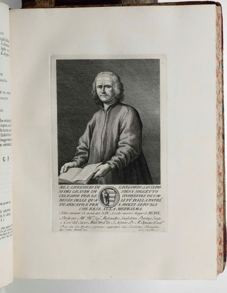 Toscana...Uomini Illustri : Serie di ritratti duomini illustri toscani con gli elogj istorici dei medesimi... Volume primo [-quarto]. Firenze, appresso Giuseppe Allegrini, 1766-1773.  - Asta Libri Antichi e Rari. Incisioni - Associazione Nazionale - Case d'Asta italiane