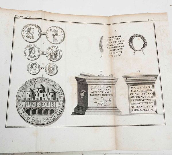 Scipione Maffei : Verona illustrata, Milano, dalla Societ Tipografica de Classici italiani, 1826, 5 volumi  - Asta Libri Antichi e Rari. Incisioni - Associazione Nazionale - Case d'Asta italiane