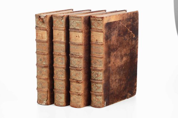 Jaques Bernard : Recueil des traitez de paix, de treve, de neutralit�, de confederation, d'alliance, et de commerce...Amsterdam, chez Henry et la Veuve de T. Boom, 1700. Quattro volumi  - Asta Libri Antichi e Rari. Incisioni - Associazione Nazionale - Case d'Asta italiane