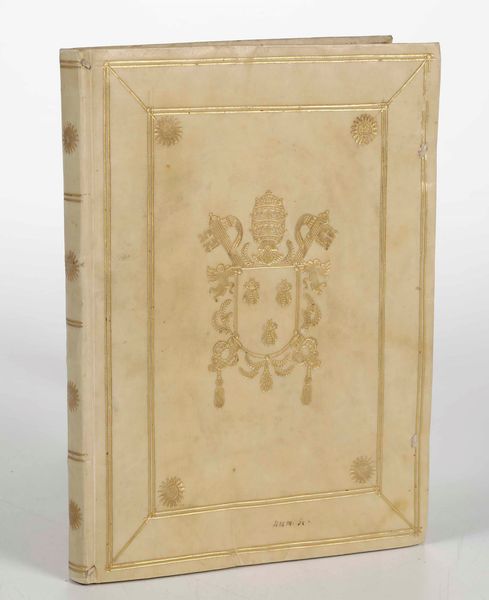 Legatura Barberini - Manoscritto : Legatura alle armi papali Barberini (Urbano VIII). Manoscritto miscellaneo di vari argomenti. 96 carte pi un fascicolo aggiunto fuori rilegatura. XVII secolo  - Asta Libri Antichi e Rari. Incisioni - Associazione Nazionale - Case d'Asta italiane