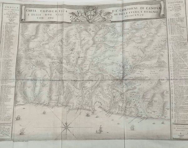 Francesco Doria : Della storia di Genova dal trattato di Worms fino alla pace dAquisgrana. Libri Quattro, Leida, 1750  - Asta Libri Antichi e Rari. Incisioni - Associazione Nazionale - Case d'Asta italiane