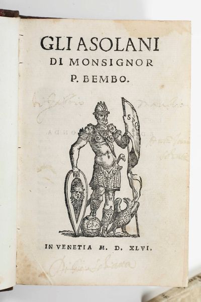 Vaticinium Severi, et Leonis imperatorum...in Brescia, Appresso Pietro Maria Marchetti, 1596  - Asta Libri Antichi e Rari. Incisioni - Associazione Nazionale - Case d'Asta italiane
