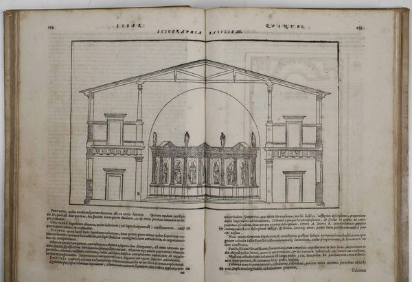 Marco Vitruvio Pollione - Daniele Barbaro : M.Vitruuvii Pollionis De Architectura Libri Decem, cum commentariis Danielis Barbari, electi patriarchae aquileiensis...Venetiis, apud Franciscum Franciscum Senensem, & Ioan. Crugher Germanum, 1567.  - Asta Libri Antichi e Rari. Incisioni - Associazione Nazionale - Case d'Asta italiane